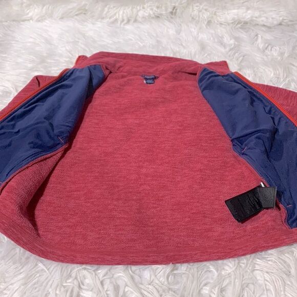 🟢3 for $20—/MARMOT Fleece Jacket exposed orange zip closure zip pockets girl - Picture 5 of 10